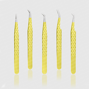 Pinzas de Acero Inoxidable para Extensión de Pestañas, Agarre de Diamante, Profesionales, Ergonómicas, Duraderas, Agarre Suave, Directo de Fábrica - Product Image 4