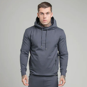 Sweat à capuche épais d'hiver à motif uni, vente en gros, thermique, haute qualité, 100% coton, pull polaire pour homme, personnalisable - Product Image 2