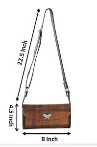 Pochette élégante en bois, prix abordable, faite à la main, sac à main de soirée pour femme, idéal pour les fêtes et les mariages, pochette élégante en bois naturel - Product Image 5