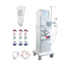 Geavanceerde hemodialysekit met high-flux 1.7-1.8 dialyzer, bloedleidingen en droge poederpatronen voor dialysevloeistof - Product Image 1