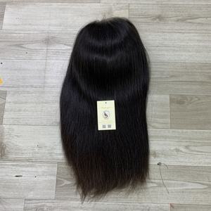 Cabello Humano Vietnamita al por Mayor con Cierre de Encaje HD, Cabello Liso, Cabello Vietnamita Virgen, Negro Natural, Pelucas Suizas - Product Image 6