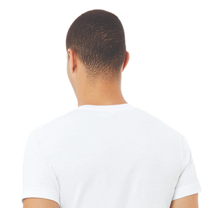 Camiseta de Cuello en V para Hombre, Color Sólido, Manga Corta, Unisex, Algodón Grueso, Lisa, Personalizable - Product Image 2