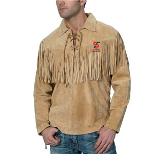 Solid Trader <b>Mens</b> <b>Suede</b> Fringe Leather <b>Jacket</b> Western Tassel Style Premium Quality Durable <b>Suede</b> Fashion Clothing - Product Image 4