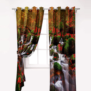 Cortinas Baratas en Oferta, Tela 100% Poliéster para Ventanas, Cortinas Modernas con Alto Nivel de Oscurecimiento para Decoración - Product Image 5