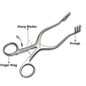 เครื่องมือผ่าตัดแบบดึงกล้ามเนื้อ Weitlaner คุณภาพสูง ระดับมืออาชีพ น้ำหนักเบา ผลิตจากสแตนเลสสตีล  แบบใช้มือ  รุ่นใหม่  สามารถสกรีนโลโก้ได้  นำกลับมาใช้ซ้ำได้ - Product Image 1