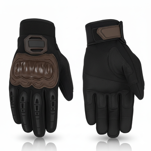 Guantes de Motocicleta de Cuero de Último Diseño, Protección de Nudillos con Carcasa Rígida, Ligeros y Transpirables, Equipo de Motociclismo 2026 - Product Image 5