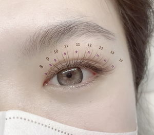 0.20mm J C CC JC Curl brun foncé cils plats Extensions de cils professionnels plateaux artiste coréen conçu mat Ellipse - Product Image 3