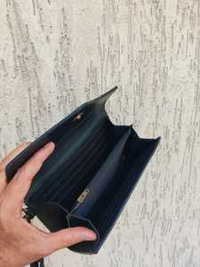 Handmade Genuine Leather Clutch <b>Wallet</b> With Embossed Floral Design Turquoise Inlay Bohemian Style Fold Closure Women's Daily Use - Product Image 6