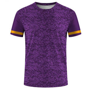 เสื้อยืดแขนสั้นผ้าฟลีซพิมพ์ลายแบบซับลิเมชั่นสำหรับผู้ชาย ผ้าฝ้าย 100% เป็นมิตรกับสิ่งแวดล้อม แห้งเร็ว ระบายอากาศได้ดี 300 กรัม ป้องกันรอยยับ - Product Image 4