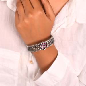 Collection de bracelets fins Meera Jaipur Roza - Product Image 2