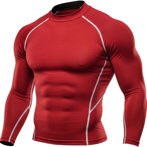 Rashguard MMA de haute qualité, coupe compressive, tissu respirant, séchage rapide, coupe confortable, idéal pour le sport. - Product Image 5