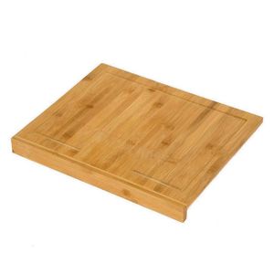Tabla de Cortar de Bambú Premium con Asa Antideslizante, Tabla de Cortar de Madera Gruesa para Cocina, Carne, Verduras y Frutas - Product Image 1