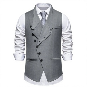 Chaleco de Traje para Hombre Estilo Europeo, Sin Mangas, Formal, para Negocios, Fabricante Mayorista OEM Personalizado - Product Image 5