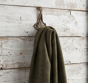 Antique Brass Wall <b>Hook</b> For Clothing Storage Rust Resistant Metal Display Door Hanger Single <b>Hook</b> <b>With</b> Ornate Design - Product Image 4