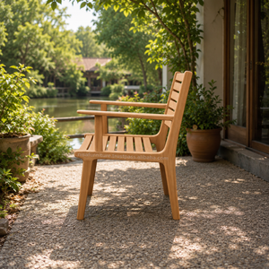 Garden Furniture Modern Solid Teak Wooden Durable <b>Outdoor</b> Patio Beach <b>Chairs</b> for Dining and Indonesia Product Factory Direct - Product Image 2