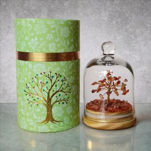 Dôme en cristal multicolore en forme d'arbre, décoratif, avec perles et pierres bleues, objet de décoration pour la maison - Product Image 4