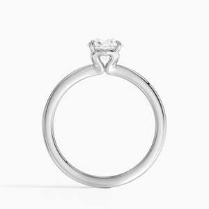 Anillo BOJ 0102 con Corte Redondo, Plata 925, Engaste de Puntas con Halo, Anillo Solitario con Diamante de 2ct, Color D, VVS1, Moissanita, Certificado GRA - Product Image 3