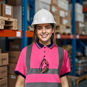 Camisetas de Seguridad de Alta Visibilidad para Mujer, Camisetas Reflectantes para Trabajos de Construcción - Product Image 3
