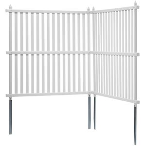 48\" W X 48\" H Vinyl Privacy Fence Panels Outdoor <b>Air</b> Conditioner Fence & Trash <b>Can</b> Pool Equipment Enclosure for Home & Office - Product Image 1