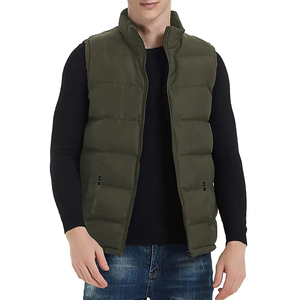 Chaleco Acolchado Ligero Personalizado para Hombre, Chaqueta sin Mangas con Burbujas, Impermeable, Ecológico, Cálido, Plegable, con Relleno de Algodón para Invierno - Product Image 1