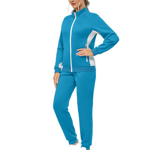 Women's High Quality Activewear Tracksuit <b>Set</b> Sporty Zipper Sweat Suit Hood Solid Trousers Lightweight Quick Dry 2 Piece <b>Set</b> - Product Image 3