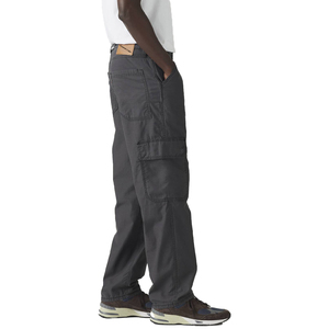 Pantalon cargo ample et droit tendance pour homme en sergé de coton, multi-poches, style décontracté, vêtements de travail personnalisés, fabricant OEM - Product Image 4
