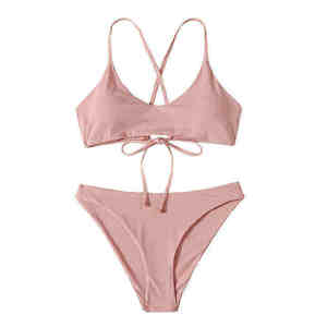 Listo para Enviar, Traje de Baño de Dos Piezas para Mujer, Trajes de Baño y Ropa de Playa, Conjunto de Traje de Baño Femenino - Product Image 1