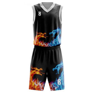 Ensembles d'uniformes de basketball à manches courtes pour hommes, de haute qualité, imprimés, avec logo, tailles XS et grandes tailles - Product Image 5