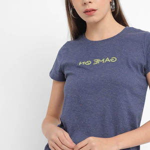 Camiseta Gráfica de Mujer, Manga Corta, Casual, Primavera, Algodón Ecológico, Estampada, Suave - Product Image 5