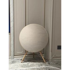 Enceinte de cinéma maison sur pied, enceinte Bluetooth sans fil, support rond en bois pour salon - Product Image 2