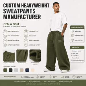 Pantalon de survêtement pour homme à coupe ample et jambe large, respirant, écologique, avec logo personnalisé imprimé par transfert thermique, fermeture à cordon, tissu épais - Product Image 3