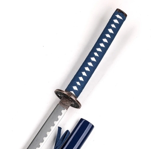 Épée Katana Bleu Or 102 cm en Acier Carbone de Haute Qualité, Lame de Samouraï Japonaise avec Fourreau - Product Image 3