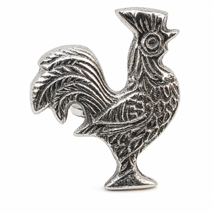 Anneaux de serviette de table Premium Rooster |   Porte-serviettes en métal argenté antique en forme d'oiseau pour la décoration de table de mariage, de dîner, de fête, vente en gros, coffrets cadeaux - Product Image 2