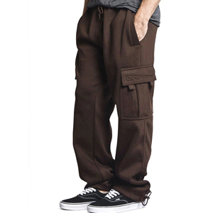 Pantalon de travail, de randonnée et de streetwear au design moderne, idéal pour l'hiver, en polaire, respirant, pour homme - Product Image 1