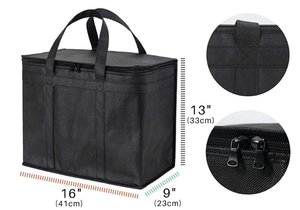 Bolsa de Almuerzo Reutilizable con Logotipo Personalizado, Bolsa Plegable de Tela No Tejida, Bolsa Térmica para Entrega de Alimentos, Bolsa Aislante para Verduras - Product Image 6