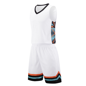 Conjunto de Uniforme de Baloncesto Sublimado Personalizado para Hombres y Jóvenes, Camisetas y Pantalones Cortos de Entrenamiento de Equipo de Tela de Malla Transpirable, Alta Calidad - Product Image 5