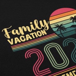 T-shirts personnalisés pour vacances en famille, impression DTF DTG, t-shirts assortis pour voyages en famille, vêtements de vacances en gros, OEM ODM - Product Image 4