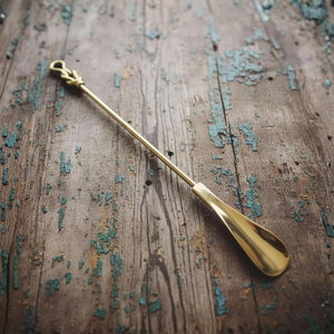 Chausse-pied de luxe en laiton massif avec poignée nœud marin, accessoire de dressing vintage pour la maison, les voyages et les cadeaux d'entreprise - Product Image 5