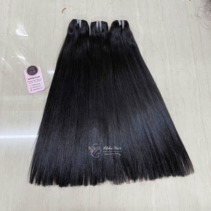 Offre Spéciale Extensions de cheveux vietnamiennes de qualité supérieure de 14 pouces Perruques à dentelle frontale droite en os brut Perruque à dentelle complète Vendeur unique - Product Image 5