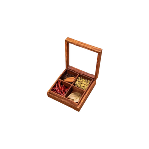 Ensemble de boîtes à épices en bois de haute qualité avec cuillère – Organisateur d'épices pour cuisine, hôtel et restaurant, fourniture directe d'usine - Product Image 6