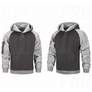 Mens <b>Hoodies</b> Pullover Color Block Long Sleeve Fleece Hooded Sweatshirts Custom 100% Polyester Cozy Warm <b>Soft</b> Pullover <b>Hoodies</b> - Product Image 4