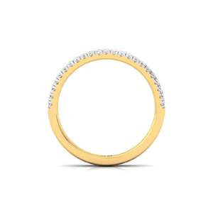 Anillo de Diamante Cultivado en Laboratorio con Corte Redondo de Lujo Eternal Grace en Oro con Acabado Chapado en Oro de 10K para Mujer - Product Image 3