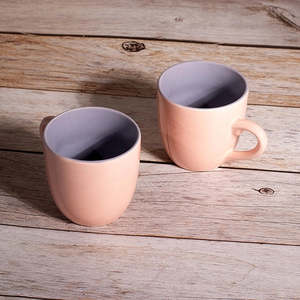 Classic Double Toned Ceramic <b>Tea</b> <b>Cup</b> <b>Set</b> of 2 - Product Image 1