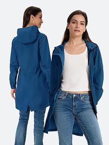 Fabricant de vestes coupe-vent colorées OEM, veste coupe-vent légère pour femmes, veste coupe-vent imperméable à capuche - Product Image 2