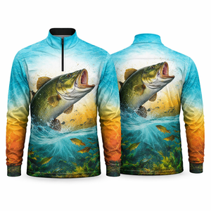 Camiseta de Pesca Personalizada, Sublimada por Completo, Manga Larga, Protección UV, Secado Rápido, Transpirable, Antibacteriana - Product Image 5
