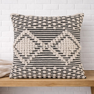 Modern Boho Black Diamond Pattern <b>Moroccan</b> Lumbar Accent Boho Pillow Case Durable Festival Zipper Closure for Home Decor - Product Image 2