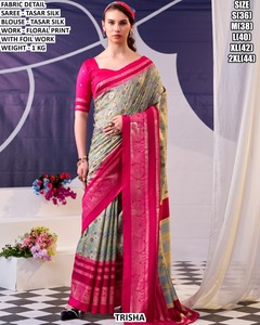 Ziva Luxe ปาร์ตี้แบบดั้งเดิม Saree-ริ้วรอยและความชื้น wicking - Product Image 2