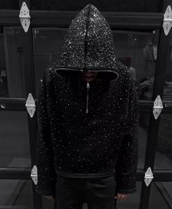 Sudadera con Capucha de Diamantes de Imitación al por Mayor, Sudadera con Capucha con Estampado de Logotipo de Diamantes Brillantes, Moda Urbana Unisex, Calidad Premium, Precio de Fábrica - Product Image 1