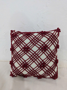Custom Handmade Crochet Pillow <b>Cover</b> Soft Cotton Knitted Cushion <b>Cover</b> Bohemian Decorative <b>Throw</b> Pillowcase for Bedroom <b>Sofa</b> Hom - Product Image 3