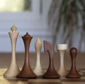 Handmade Eco-friendly Wooden Resin <b>Chess</b> Pieces Traditional Abstract Geometric Design Cultural <b>Theme</b> Customizable Sculptures - Product Image 6